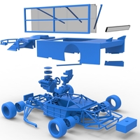 Asphalt Modified stock car with side wing 1:25 - Thumbnail 25