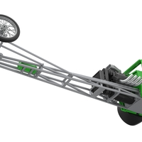 Front engine old school dragster with shell V7 Scale 1:25 - Thumbnail 3