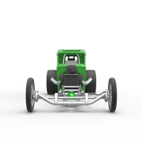 Front engine old school dragster with shell V7 Scale 1:25 - Thumbnail 7