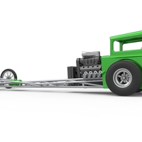 Front engine old school dragster with shell V7 Scale 1:25 - Thumbnail 13