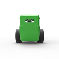 Front engine old school dragster with shell V7 Scale 1:25 - Thumbnail 16