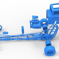 Front engine old school dragster with shell V7 Scale 1:25 - Thumbnail 23