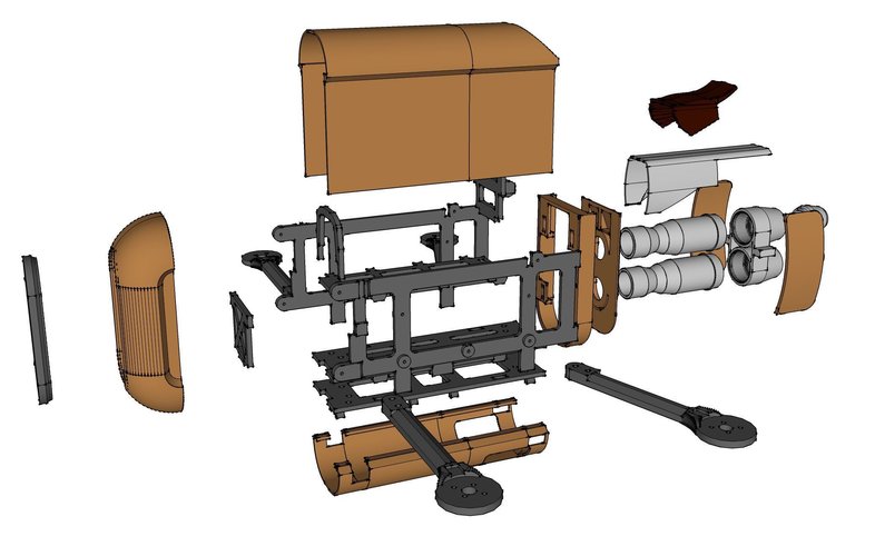 Star Wars Rey's Speeder Quadcopter 3D Print 54702