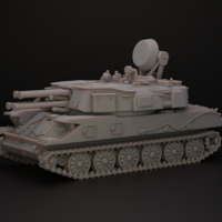 Small ZSU-23-4 SHILKA AA 3D Printing 547039