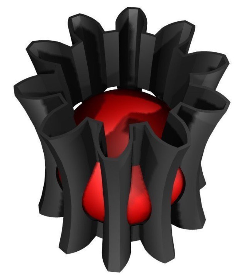 Choked gear with ball