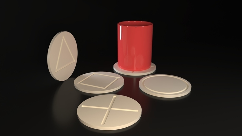 Playstation Button coasters