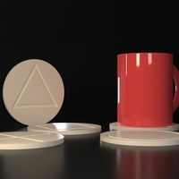Playstation Button coasters - Thumbnail 1