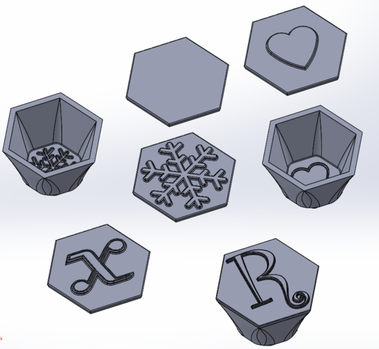 Hexagon Box 3D Print 547153