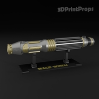 Small Mace Windu Lightsaber 3D Printing 547258