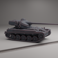 Small AMX-13 LIGHT TANK 3D Printing 547294