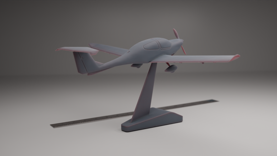 DIAMOND DA40 DIAMOND STAR LIGHT AIRCRAFT 3D Print 547312