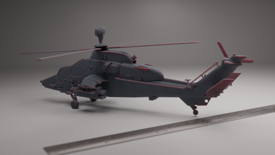 EUROCOPTER EC-665 TIGER ATTACK HELICOPTER 3D Print 547316