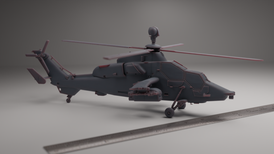 EUROCOPTER EC-665 TIGER ATTACK HELICOPTER 3D Print 547318