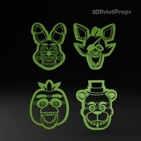 Five Nights At Freddy Cookie Cutters Set - Thumbnail 1