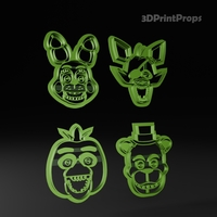 Five Nights At Freddy Cookie Cutters Set - Thumbnail 2