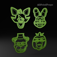 Five Nights At Freddy Cookie Cutters Set - Thumbnail 3