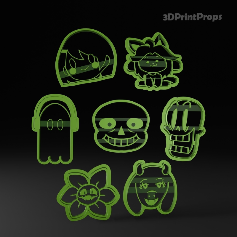 ​Undertale themed Cookie Cutters