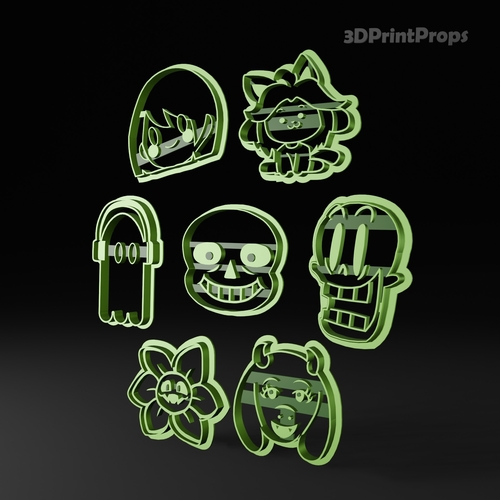 ​Undertale themed Cookie Cutters 3D Print 547664