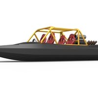 Quad Jet sprint boat Scale 1:25 - Thumbnail 2