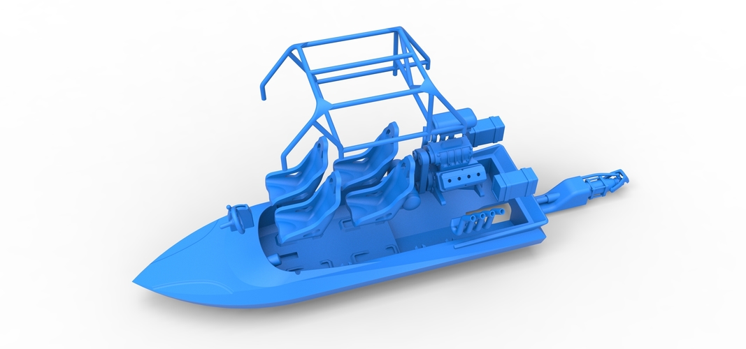 Quad Jet sprint boat Scale 1:25 3D Print 547690