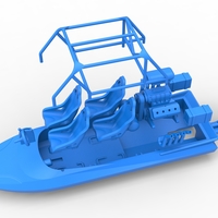 Quad Jet sprint boat Scale 1:25 - Thumbnail 19