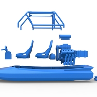 Quad Jet sprint boat Scale 1:25 - Thumbnail 22