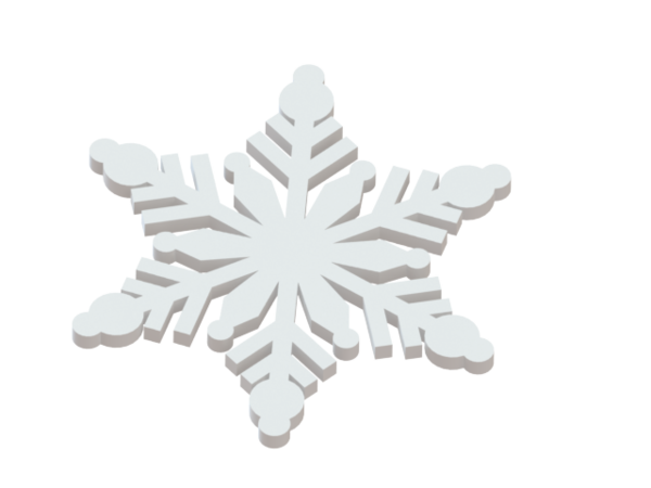 Medium Snowflakes 3D Printing 54772