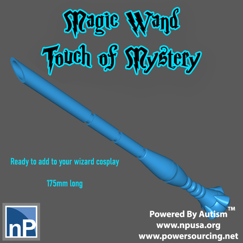 Touch of Mystery - Magic Wand for Cosplay 3D Print 547768