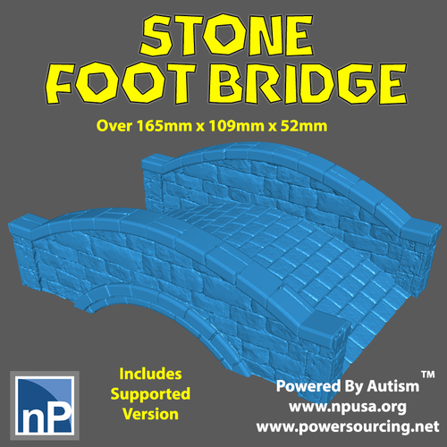Modern Marvels - Stone Foot Bridge 3D Print 547769