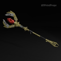 Small ​Staff of Fire 3D Printing 547804