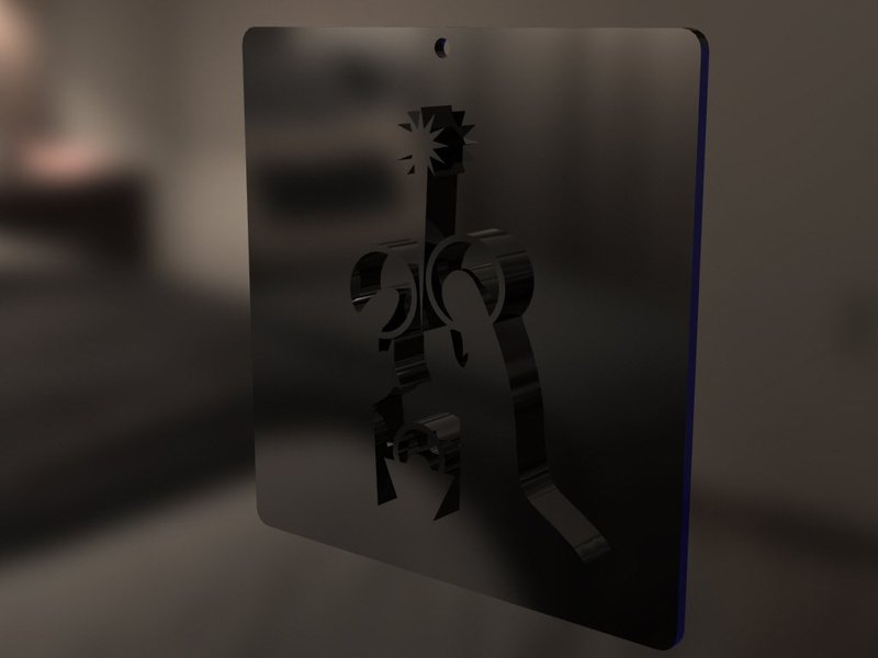 Nativity scene paint