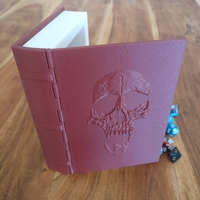 Skull Book for dice or candy - Snap close, no magnets needed - Thumbnail 1