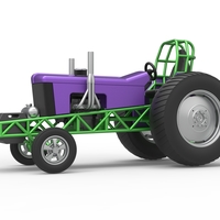 Small block Pulling tractor Scale 1:25 - Thumbnail 2