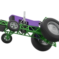 Small block Pulling tractor Scale 1:25 - Thumbnail 3