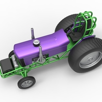 Small block Pulling tractor Scale 1:25 - Thumbnail 4