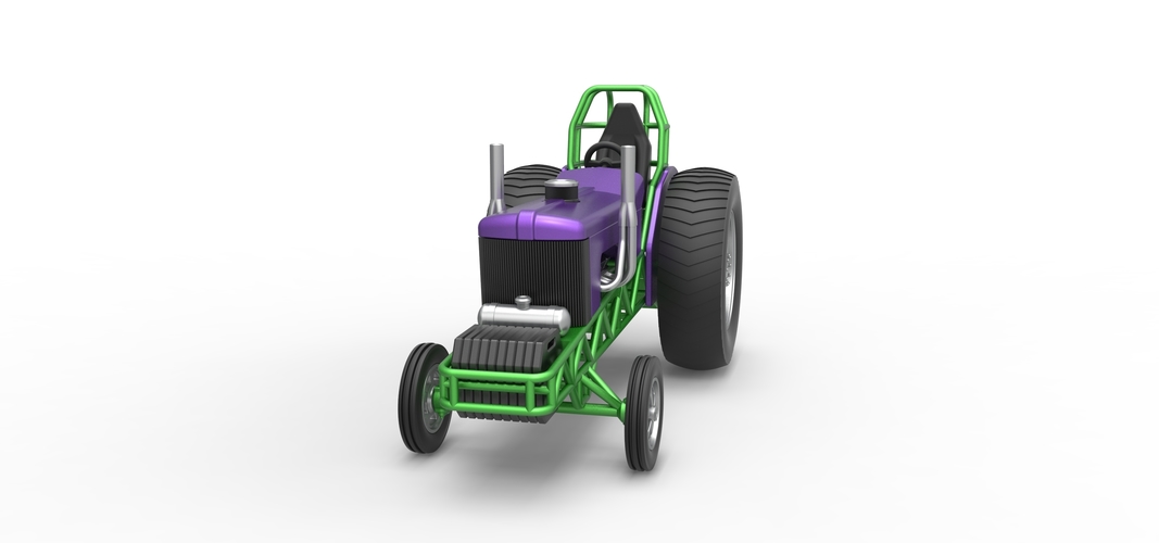 Small block Pulling tractor Scale 1:25 3D Print 547937