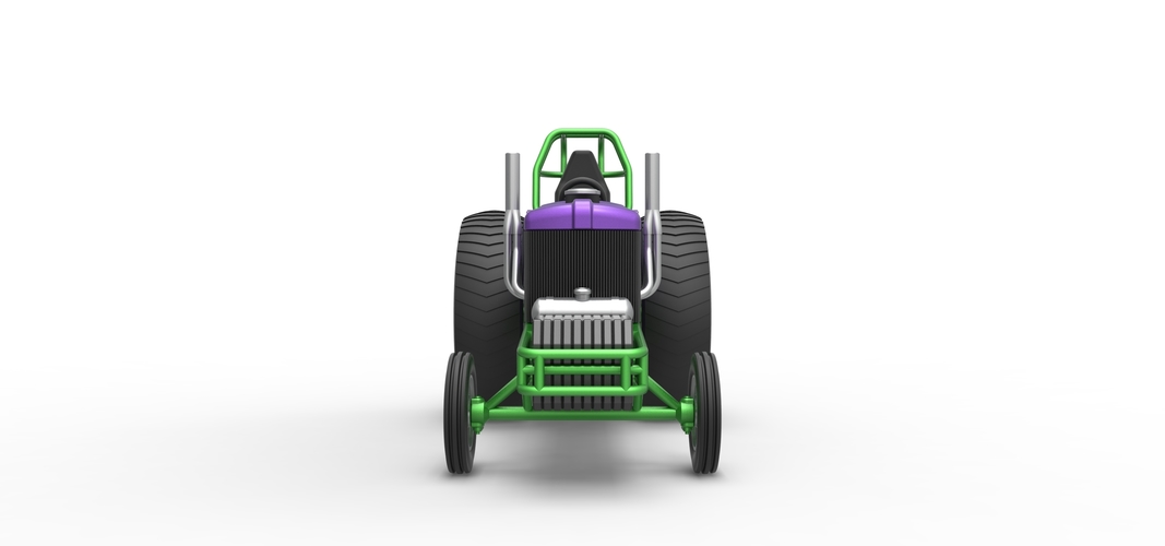 Small block Pulling tractor Scale 1:25 3D Print 547939