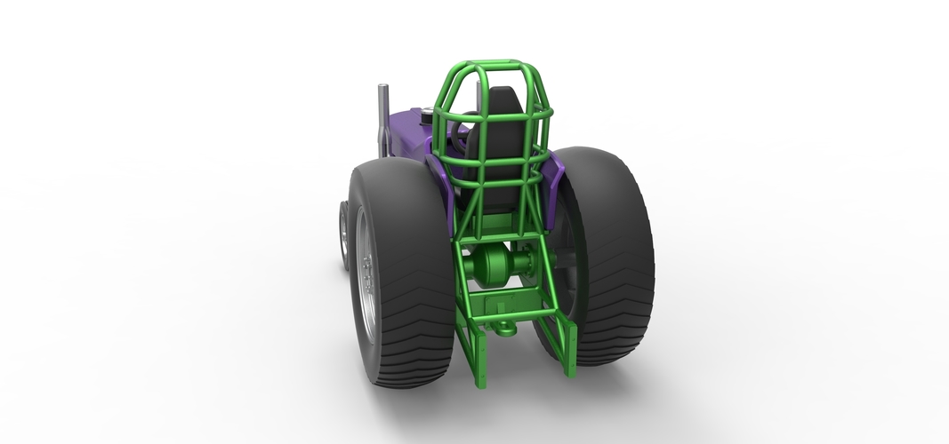 Small block Pulling tractor Scale 1:25 3D Print 547946