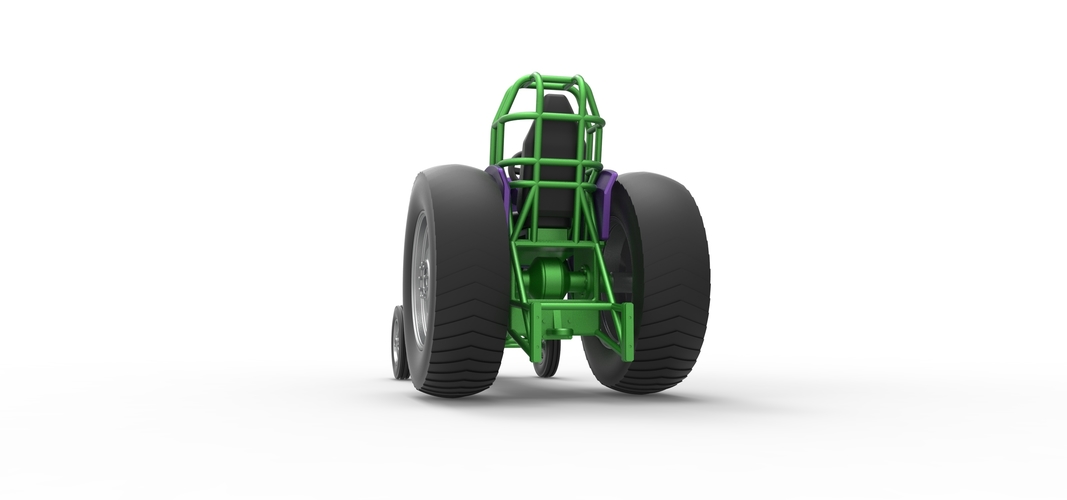 Small block Pulling tractor Scale 1:25 3D Print 547947