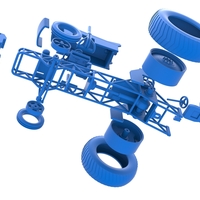 Small block Pulling tractor Scale 1:25 - Thumbnail 20