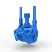 Engine of Small block Pulling tractor 1:25 - Thumbnail 1