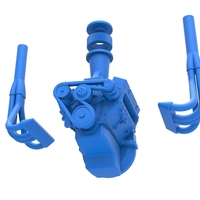 Engine of Small block Pulling tractor 1:25 - Thumbnail 14