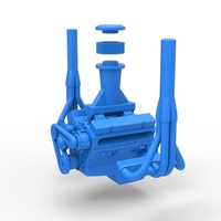 Engine of Small block Pulling tractor 1:25 - Thumbnail 15