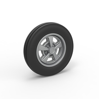 Front wheel of Small block Pulling tractor 1:25 - Thumbnail 1