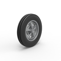 Front wheel of Small block Pulling tractor 1:25 - Thumbnail 2