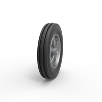 Front wheel of Small block Pulling tractor 1:25 - Thumbnail 3