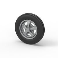 Front wheel of Small block Pulling tractor 1:25 - Thumbnail 7