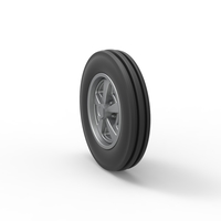 Front wheel of Small block Pulling tractor 1:25 - Thumbnail 8