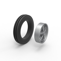 Front wheel of Small block Pulling tractor 1:25 - Thumbnail 10