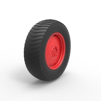 Rear wheel of Small block Pulling tractor 1:25 - Thumbnail 2